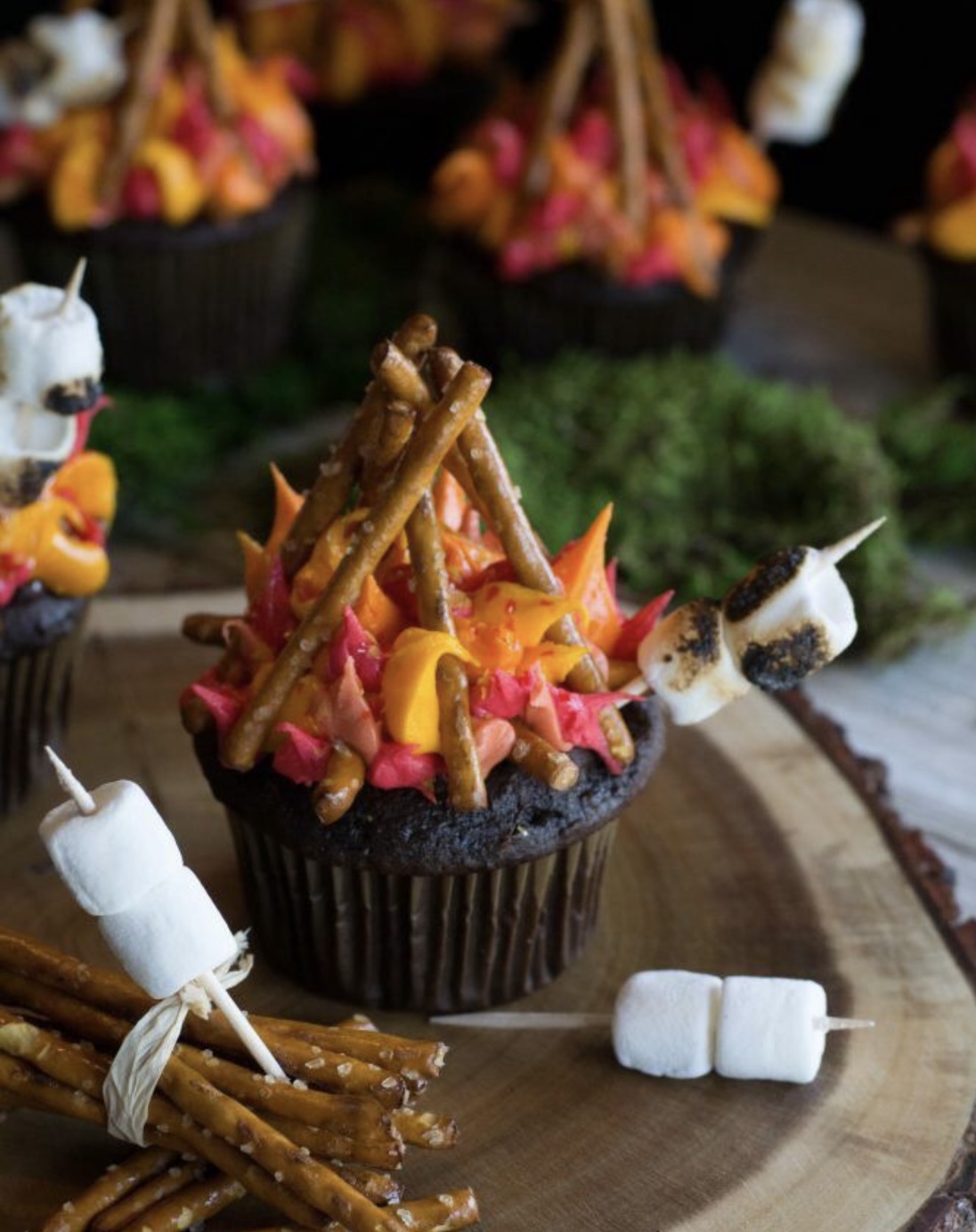 KIDDIES &amp; CUPCAKES ( Campfire Season) - Baking Classes Southfield Michigan | Cake Crumbs - fire