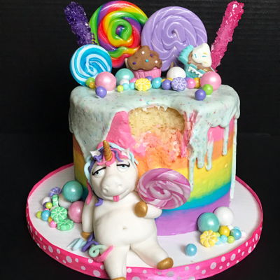 FAT Unicorn Cake Party for Mommy &amp; ME! - Baking Classes Southfield Michigan | Cake Crumbs - unicorncake